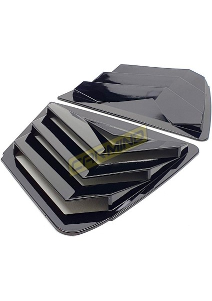 Honda Civic Fb7 Uyumlu Kelebek Cam Kaplama Vizörü Piano Black 2012-2015 modelleri