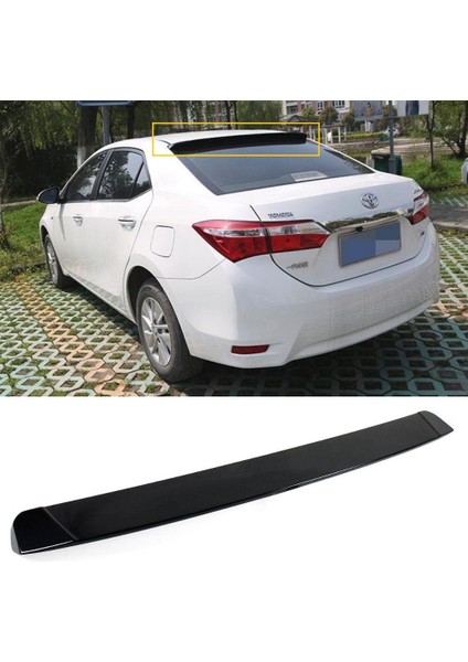 Toyota Corolla Cam Üstü Piano Black Spoiler 2013-2018