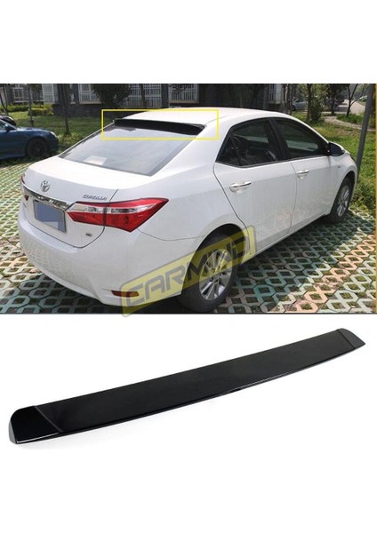 Toyota Corolla Cam Üstü Piano Black Spoiler 2013-2018