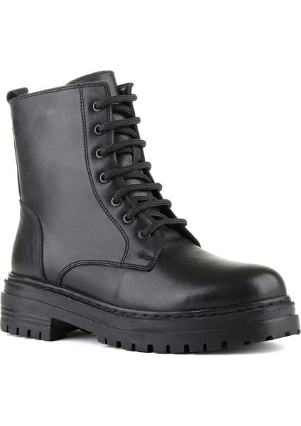 242-4584 Zn Kadın Siyah Deri Bot fiyatları