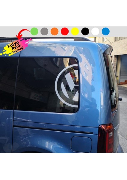 Volkswagen Yarım Logo Yan Cam Sticker (2 Adet) 60 cm indirimleri