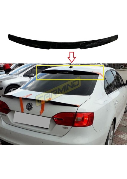 Volkswagen Jetta Mk6 Cam Üstü Rs Spoiler Piano Black 2012-2018