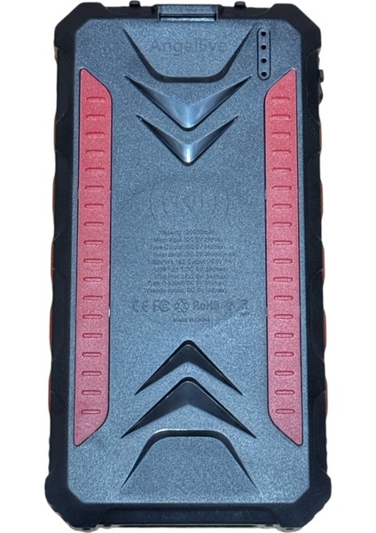 Güneş Enerjili Wireless Özellikli 20000 Mah Solar Powerbank - 2+1 Çıkışlı