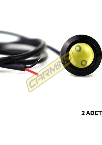 Kartal Gözü Oto Ayna Altı LED Beyaz 23MM (2 Adet) fiyatları