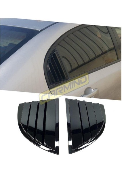 Honda Civic Fd6 Uyumlu Kelebek Cam Kaplama Vizörü Piano Black 2006-2011