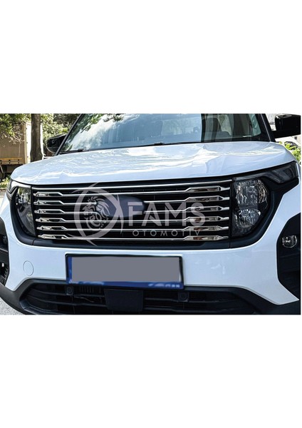 Ford Tourneo Courier Krom Ön Panjur 8 Parça 2024 Üzeri Paslanmaz Çelik indirimleri