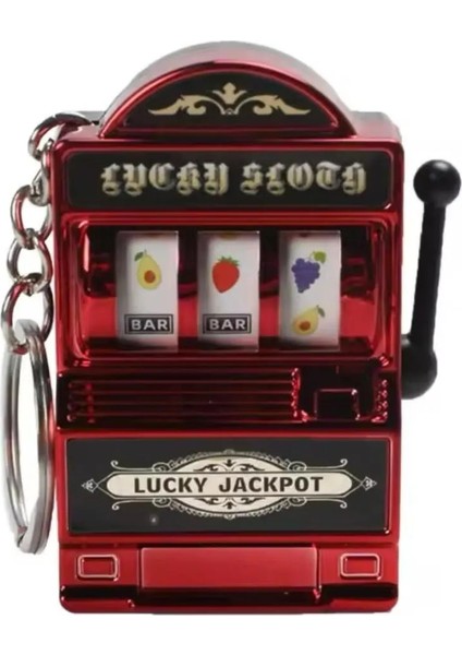 Hem Oyuncak Hem Anahtarlık Mini Casino Şanslı Charm Jackpot Anahtarlık