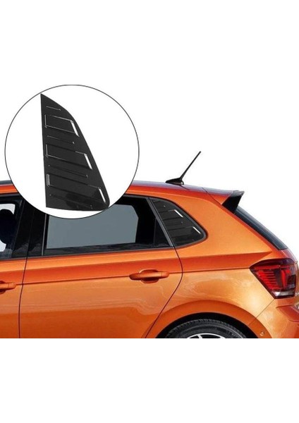Volkswagen Polo Kelebek Cam Vizörü Piano Black 2019-2023 modelleri