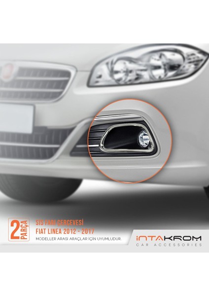 Fiat Linea Krom Sis Farı Çerçevesi 2 Parça 2012-2017 fırsatları