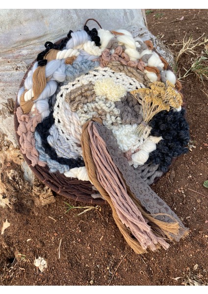 Toprak Bohem Etnik Yünlü Dantelli Dekoratif Süs modelleri