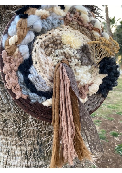 Toprak Bohem Etnik Yünlü Dantelli Dekoratif Süs indirimleri