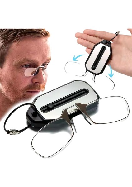 Anahtarlıklı Mini Okuma Gözlük 1.50 NUMARA fırsatları