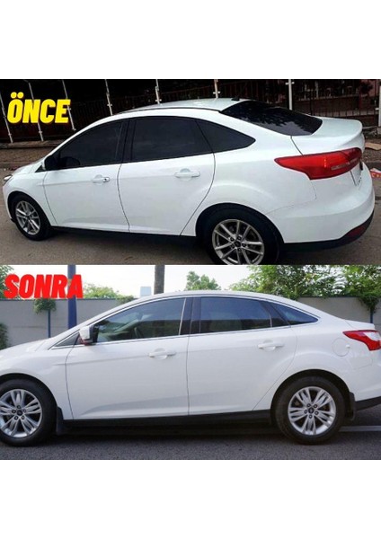 Ford Focus 3 Sedan Krom Cam Çerçevesi 2011-2017 (12 Parça) fiyatları