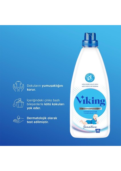 Konsantre Yumuşatıcı Sensitive 1200 ml 2 Adet Yeni Ambalaj