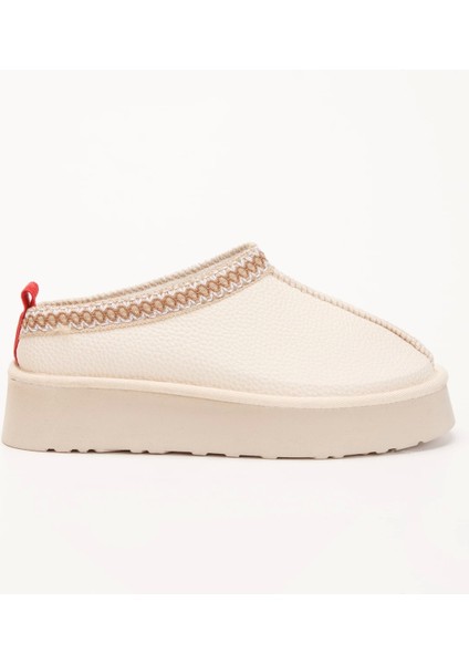 Kadın Içi Tüylü Düz Tabanlı Kadın Ayakkabısı Bej fiyatları