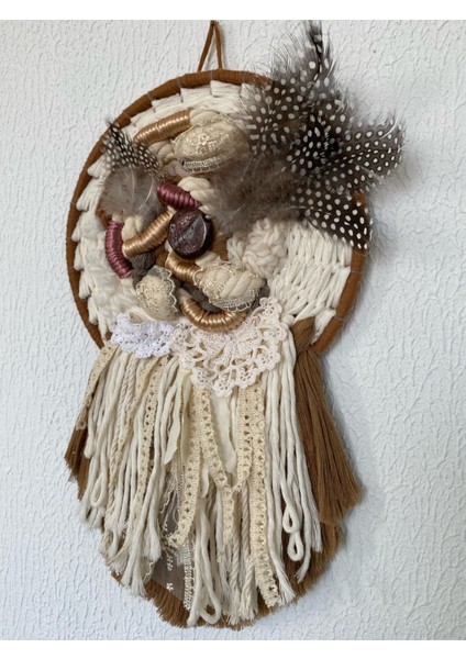 Kuş Yuvası Salon Dantelli Taşlı Kuş Tüylü Oturma Odası Yatak Odası Kahve Duvar Dekorasyonu fiyatları