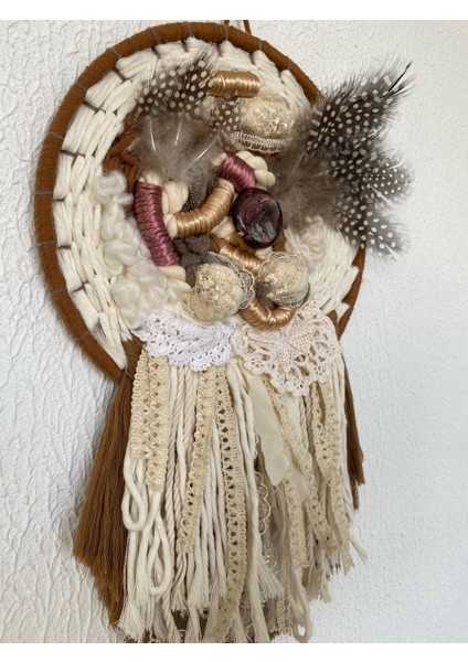 Kuş Yuvası Salon Dantelli Taşlı Kuş Tüylü Oturma Odası Yatak Odası Kahve Duvar Dekorasyonu fırsatları