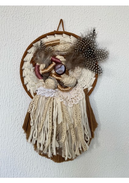 Kuş Yuvası Salon Dantelli Taşlı Kuş Tüylü Oturma Odası Yatak Odası Kahve Duvar Dekorasyonu indirimleri