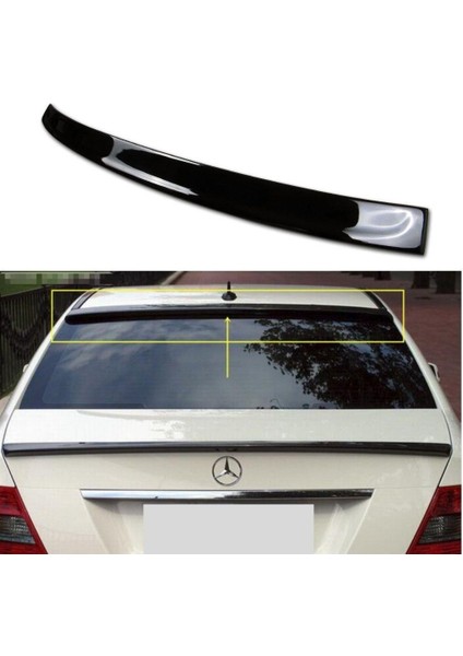 Mercedes C Serisi W204 Cam Üstü Piano Black Spoiler modelleri