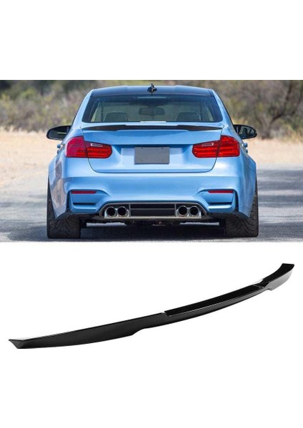Bmw 3 Serisi F30 M4 Style Bagaj Üstü Spoiler Piano Black