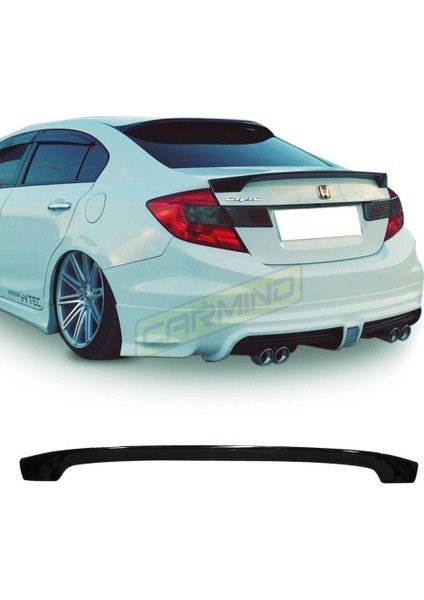 Honda Civic Fb7 Uyumlu Bagaj Üstü Amerikan Spoiler Piano Black 2012-