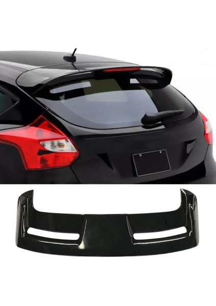 Ford Focus Hb Piano Black Spoiler Abs Plastik 2012-2018