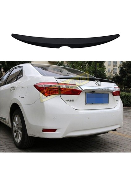 Toyota Corolla Bagaj Üstü Piano Black Spoiler 2013-2017 (Ithal)