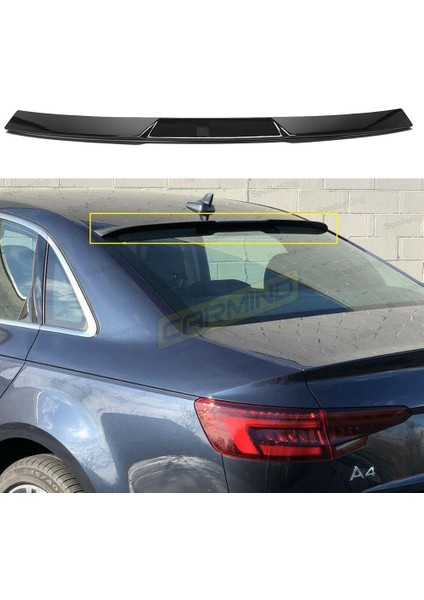 Audi A4 B9 Cam Üstü Rs Spoiler Piano Black 2017-2019