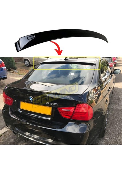 Bmw 3 Serisi E90 Cam Üstü Spoiler Piano Black 2005-2011
