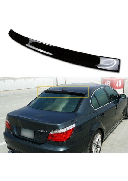 Bmw 5 Serisi E60 Cam Üstü Spoiler Piano Black 2004-2010