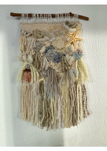 Hasat Dantelli Deniz Yıldızlı Makrome Ipli Duvar Dekorasyonu fiyatları