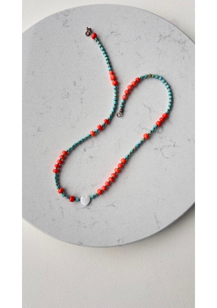 Mercan turkuaz kolye indirimleri