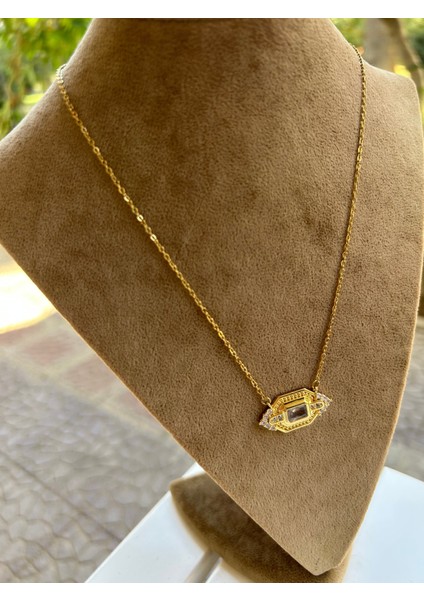 Çelik Gold Zirkon Motif Kolye fırsatları