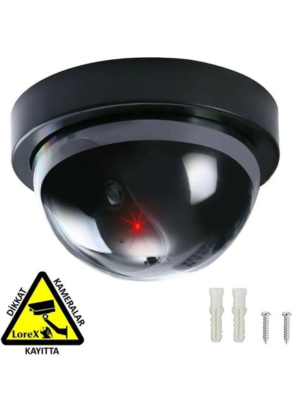 Krizantem 2 LED Işıklı Dome Gerçekçi Caydırıcı Güvenlik Kamerası - 2'li fiyatları