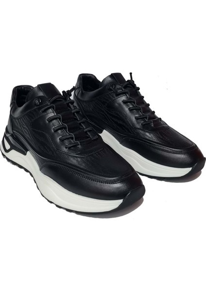 1003 Deri Kauçuk Erkek Spor Ayakkabı Siyah 41 modelleri