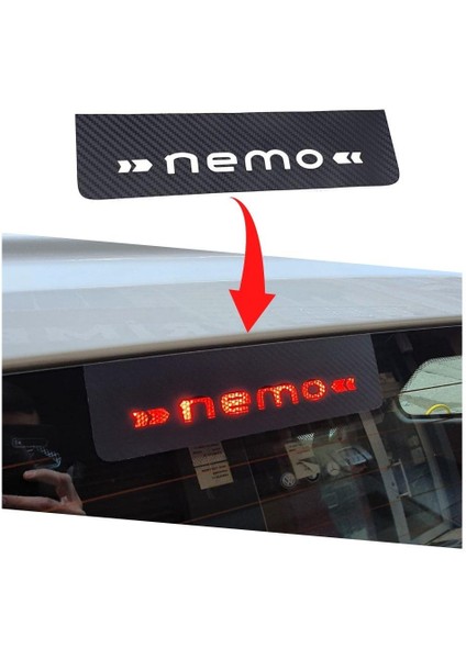 Citroen Nemo Karbon Arka Fren Stop Lambası Sticker fiyatları