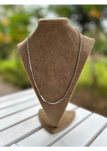 Vıp Çelik Silver 60CM Ezme Zincir Kolye fırsatları