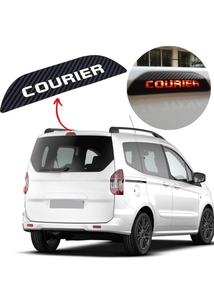 Ford Courier Karbon Arka Fren Stop Lambası Sticker fırsatları