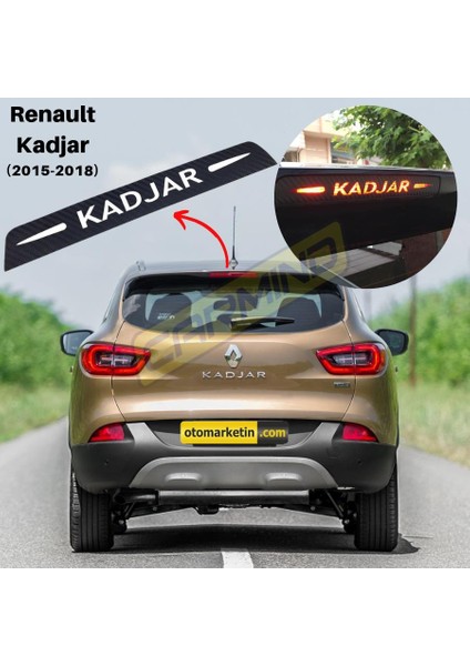 Renault Kadjar Karbon Arka Fren Stop Lambası Sticker