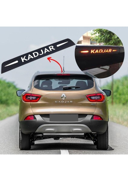 Renault Kadjar Karbon Arka Fren Stop Lambası Sticker modelleri