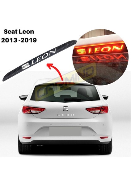 Seat Leon Karbon Arka Fren Stop Lambası Sticker