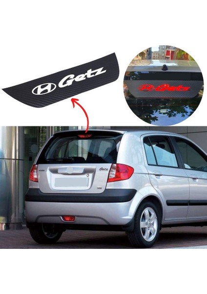 Hyundai Getz Karbon Arka Fren Stop Lambası Sticker