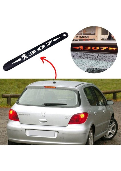 Peugeot 307 Karbon Arka Fren Stop Lambası Sticker modelleri