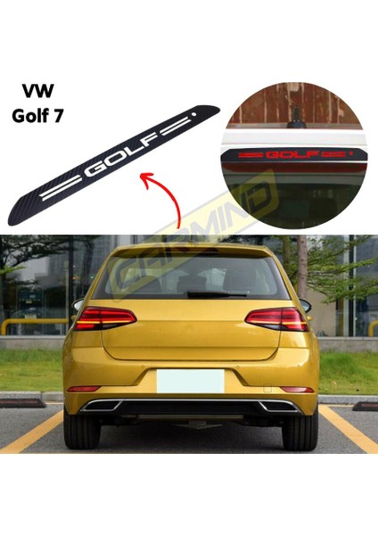Vw Golf 7 Karbon Arka Fren Stop Lambası Sticker