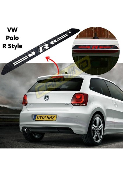 Vw Polo R Style Karbon Arka Fren Lambası Sticker