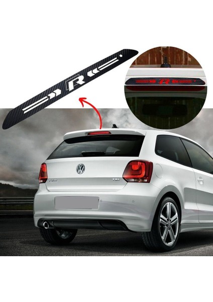 Vw Polo R Style Karbon Arka Fren Lambası Sticker