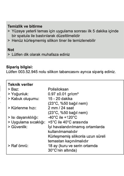 Silikon Şeffaf 280ml 3'Lü Avantaj Paket modelleri