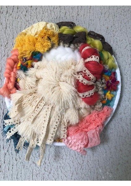 Doğum Günü Bohem Etnik Dantelli Renkli Makrome Keçe Dekoratif Yuvarlak Ev Salon Yatak Odası Dekoru