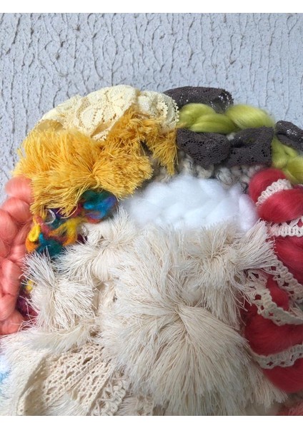 Doğum Günü Bohem Etnik Dantelli Renkli Makrome Keçe Dekoratif Yuvarlak Ev Salon Yatak Odası Dekoru fırsatları