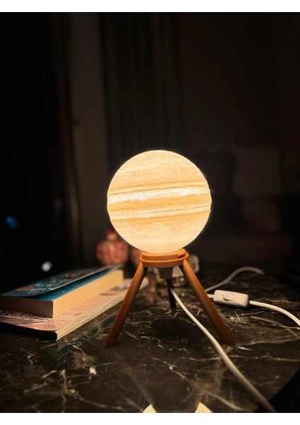 Gezegen (Jüpiter) Lamba - Dekoratif LED Gece Lambası
